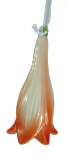 Blütenanh. Keramik-Glocke, 24-sort. 7x6x7,5cm