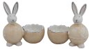 Eierbecher mit Hase, 2-sort, Keramik, 9×5×9.5cm