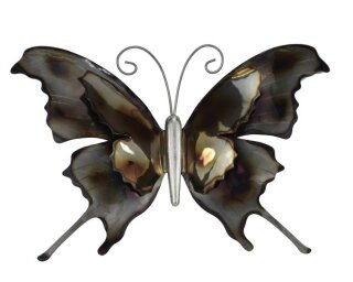 Wandbild, Schmetterling, Metall, 44x30x4,5cm