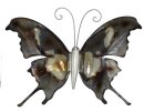 Wandbild, Schmetterling, Metall, 32,5x22,5x4,5cm
