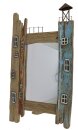Wandspiegel, Holz/MDF/Metall, 59x34x2,5cm