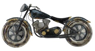 Wandbild, Motorrad, Metall, 75x37x4cm
