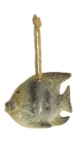 Hänger, Fisch, Keramik, 8.8x4.5x6.8cm
