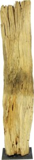 Dekostele Holz, mit Metallfuß, 147x35x20cm, Selbstabholung