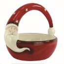 Schale groß, Weihnachtsm., Keramik, 17x12x16,5cm