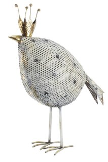Vogel grau, Metall, 38.7x12.7x42.6cm