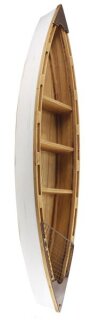 Wandregal Boot, Holz, 13x26x120cm