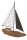 Segelboot, Holz/Metall, 32x24x4.5cm