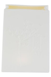 Dekolicht Tüte Schaukel, m. LED, weiß, Porzellan, 12,5x6,2x16,3cm