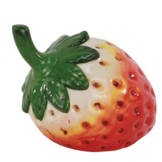 Erdbeere, klein, Keramik, 8.6×7.5×6.8cm