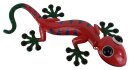 Gecko, pink, Metall, 31x16x8,5cm