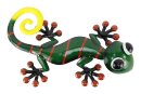 Gecko, grün, Metall, 29x18x8,5cm