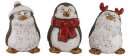 Pinguin groß, 3-sort, Keramik, 9.6*8.7*12.8cm