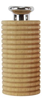 Vase Zylinder, Holz/Keramik, 7,4x7,4x18,5cm