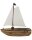Segelboot, Holz, 17,5x7x19,5cm