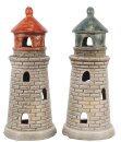 Leuchtturm 2-sort, Keramik, 8,1x8,1x19,1cm