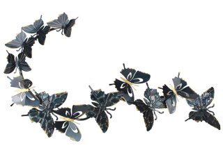 Wandbild Schmetterlinge, Metall, 87x53,3x4,5cm