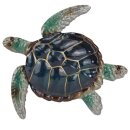 Wandbild Schildkröte klein, Metall, 24,4x22,8x1,3cm