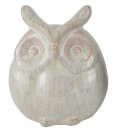 Eule klein, beige, Keramik, 9×5.2×10.3cm