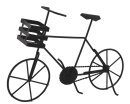 Fahrrad schwarz, Metall, 20x17cm