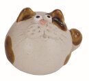 Katze hell klein, Keramik, 5.3*4.9*4.8cm