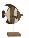 Fisch auf Ständer klein, Holz, 17x6x25,5cm
