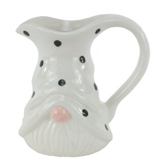 Wichtel Vase m. Henkel kl. Keramik 13x10x13
