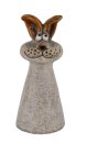 Zaunhocker Hase, Keramik, 8,7x8x18,4cm