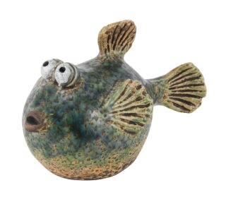 Kugelfisch groß, Keramik, 16,1x8,8x9,5cm