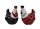 Huhn mit Löchern, 2er-Set, rot/schwarz, Keramik, 8,8x5,8x8,7cm
