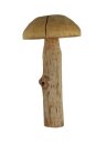 Pilz, Holz rustikal, ca.29x60cm