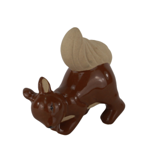 Eichhörnchen braun, Keramik, 9x5x9cm