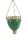Pflanzgefäß Pudelmütze hängend, grün, Keramik, 17x17x19,5cm