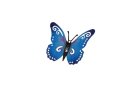Schmetterling mit Magnet, Metall, 11x8,5x3cm
